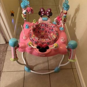 Minnie Mouse peek a boo activity jumper